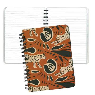 PBI Medium NoteBook - Leopard Hardcover Spiral Binding
