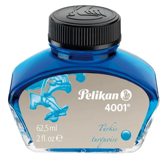 Pelikan 4001 Fountain Pen Ink 62.5ML - Turquoise