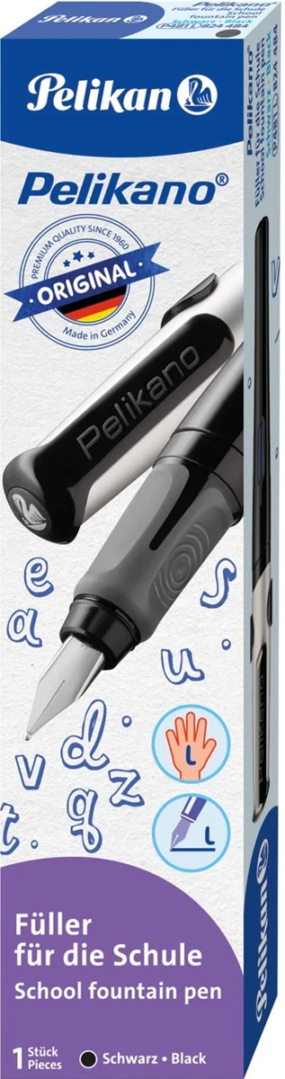 Pelikan Pelikano P480 Original Fountain Pen - Medium Nib - Black - Image 3