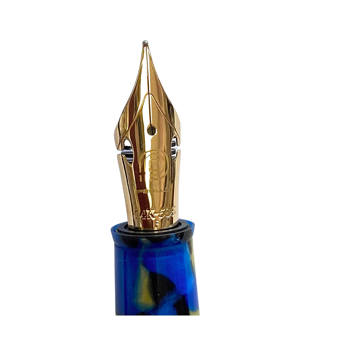 Penlux Masterpiece Delgado Betta Fountain Pen 14k Flex Gold - Image 2