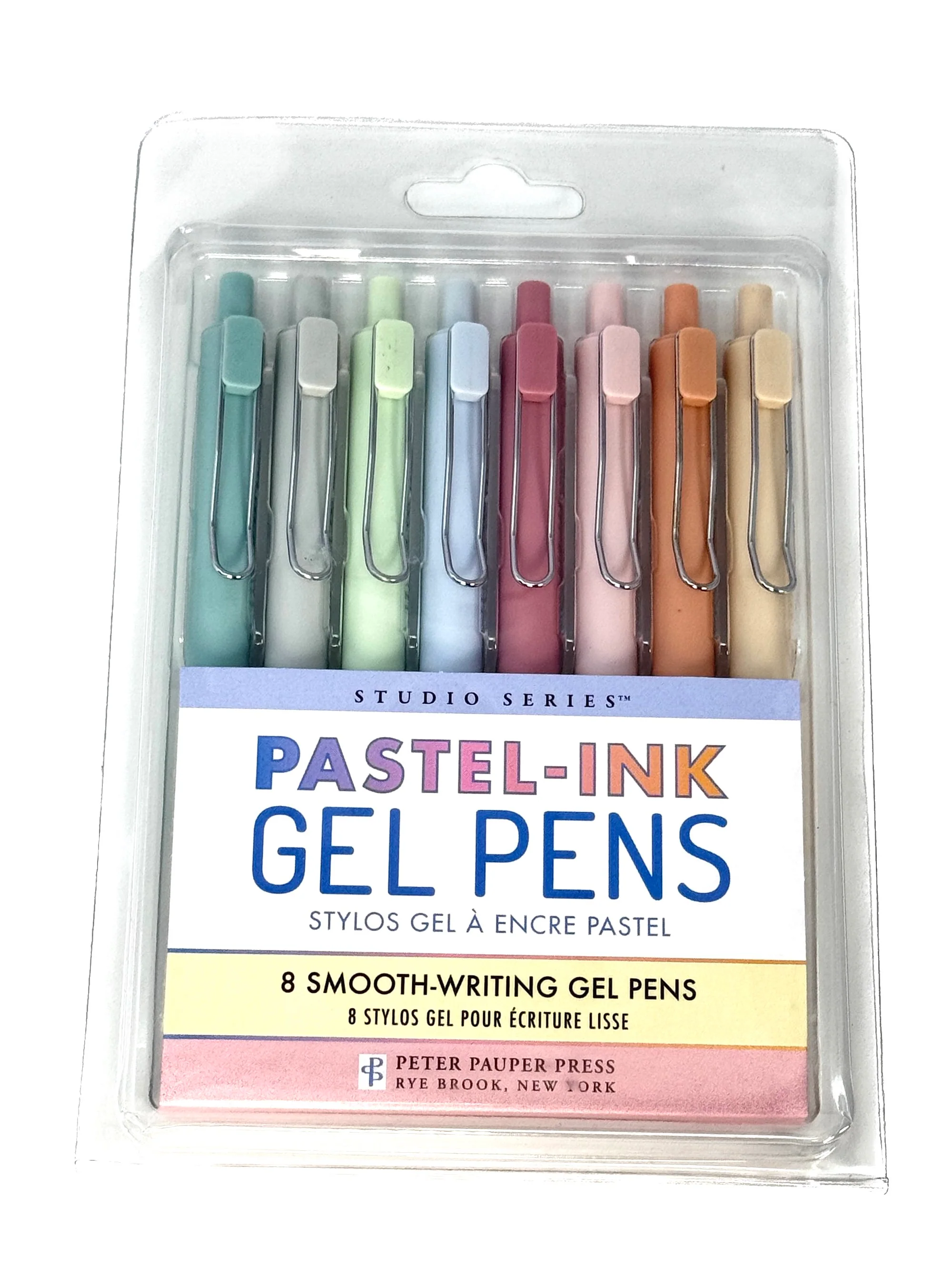 Peter Pauper Press - Pastel Gel Pens – Set of 8