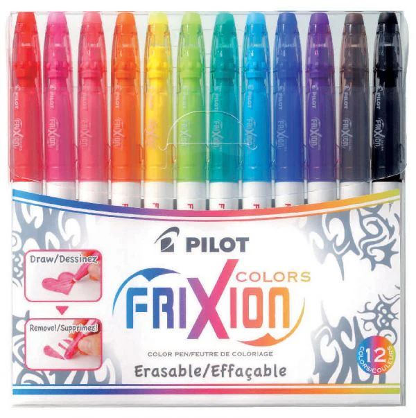 Pilot FriXion Erasable Color Markers (Set of 12)