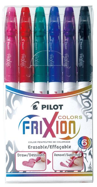 Pilot FriXion Erasable Color Markers (Set of 6)