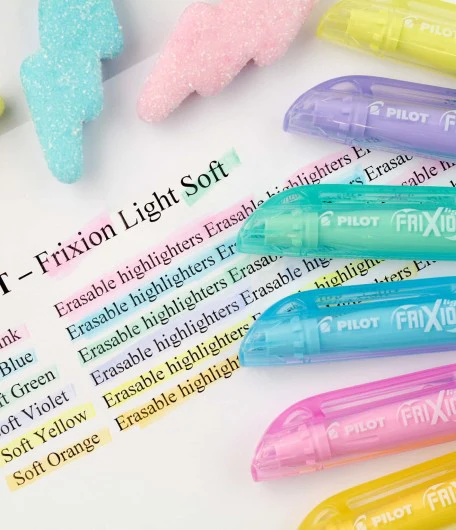 Pilot FriXion Light Soft Colors Erasable Highlighters Pen(Set of 6) - Image 2