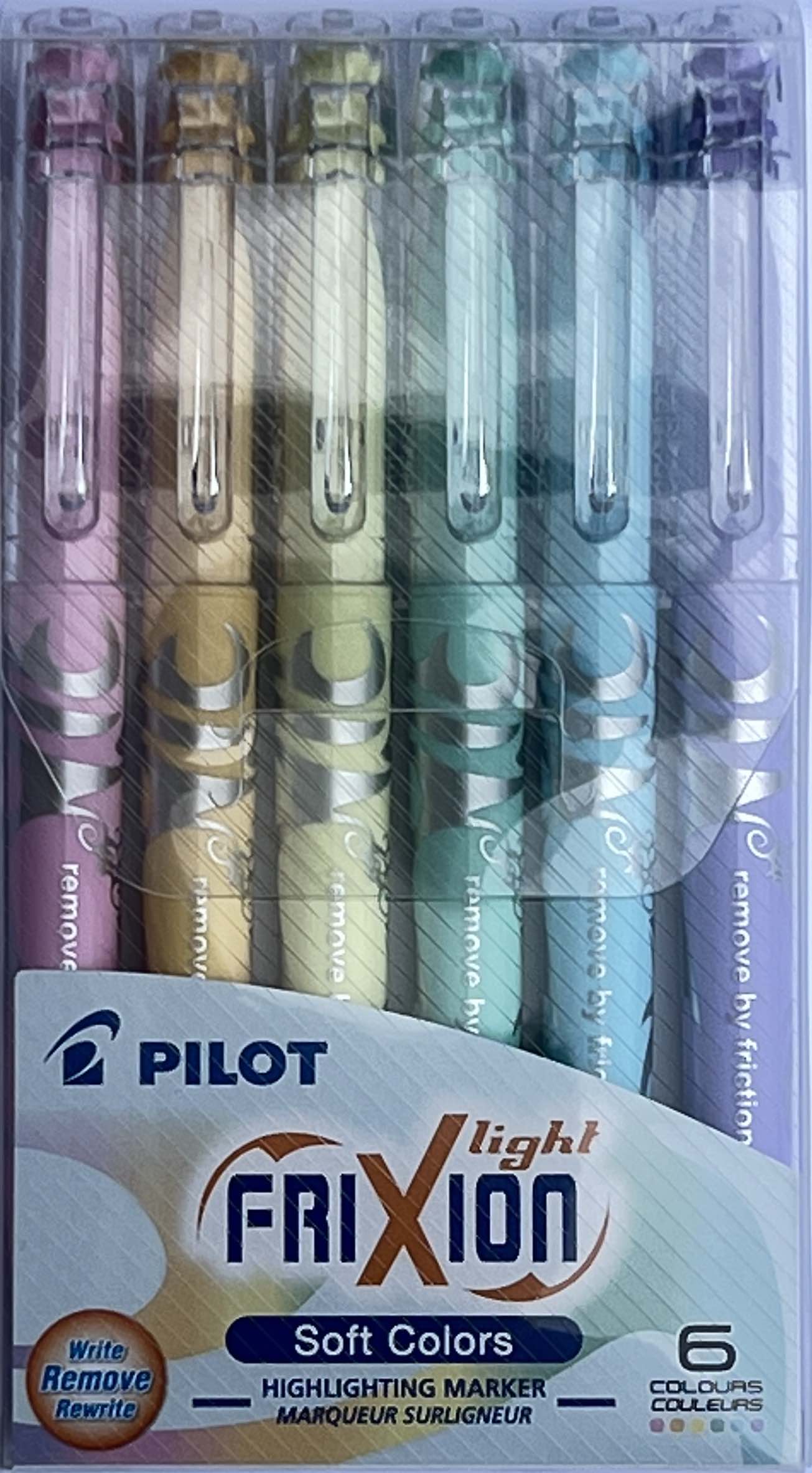 Pilot FriXion Light Soft Colors Erasable Highlighters Pen(Set of 6) - Image 3