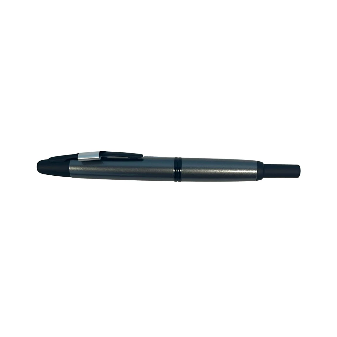 Pilot Vanishing Point Capless Fountain Pen - Dark Grey with Black Trims - Image 2