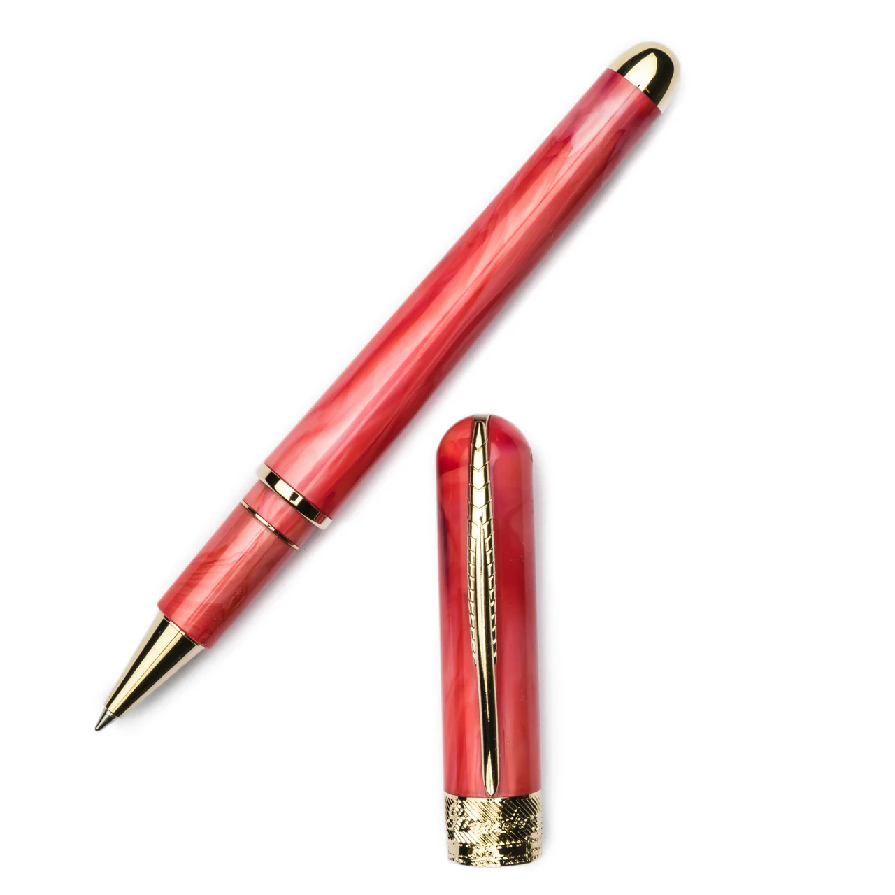 Pineider Avatar UR Deluxe Rollerball Pen Angel Skin 14kt