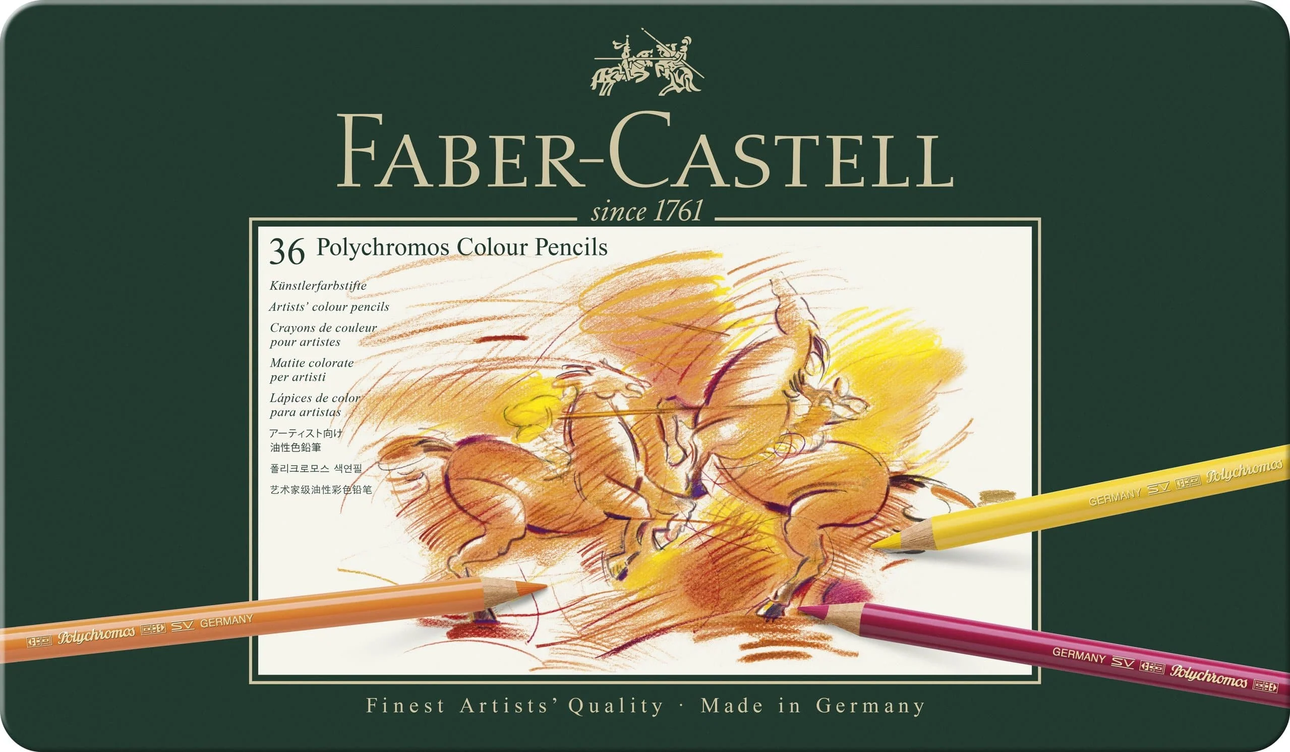 Polychromos Artists' Pencils - Tin of 36 Pencils