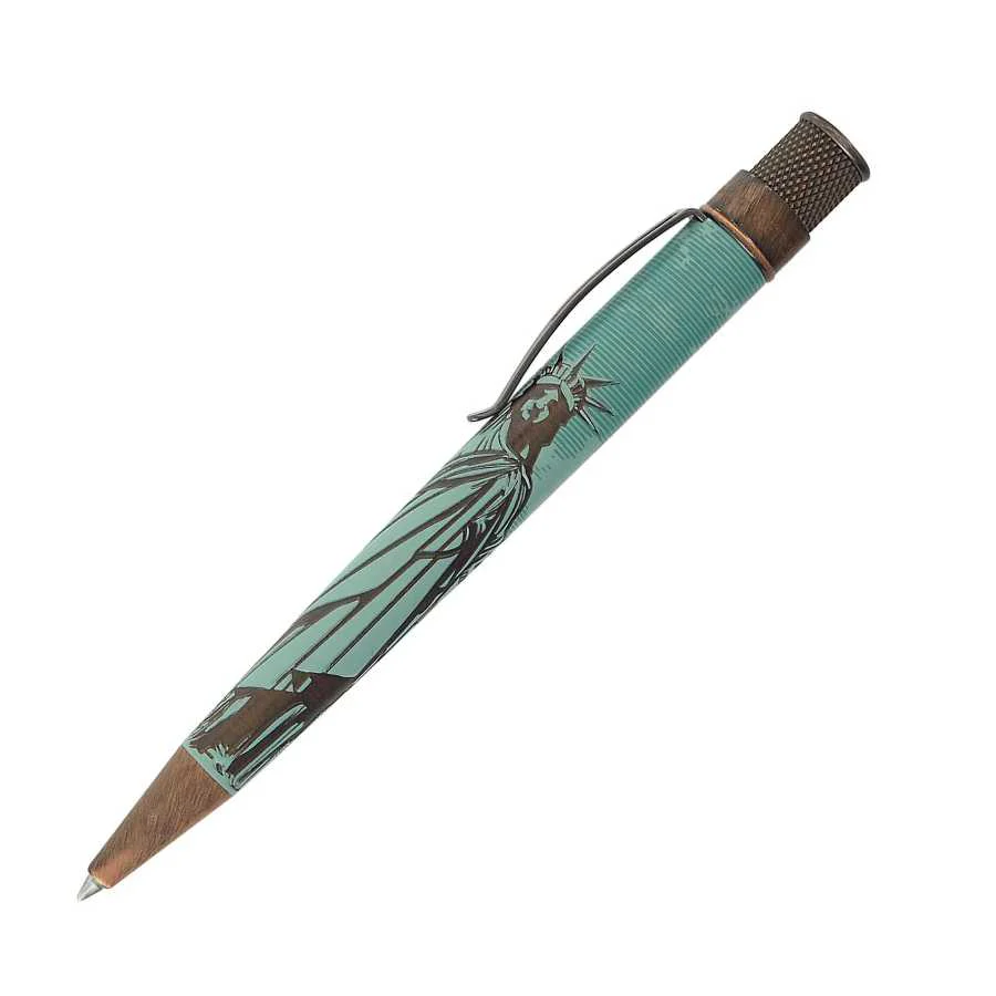 Retro 51 Tornado Vintage Metalsmith Statue of Liberty Rollerball Pen