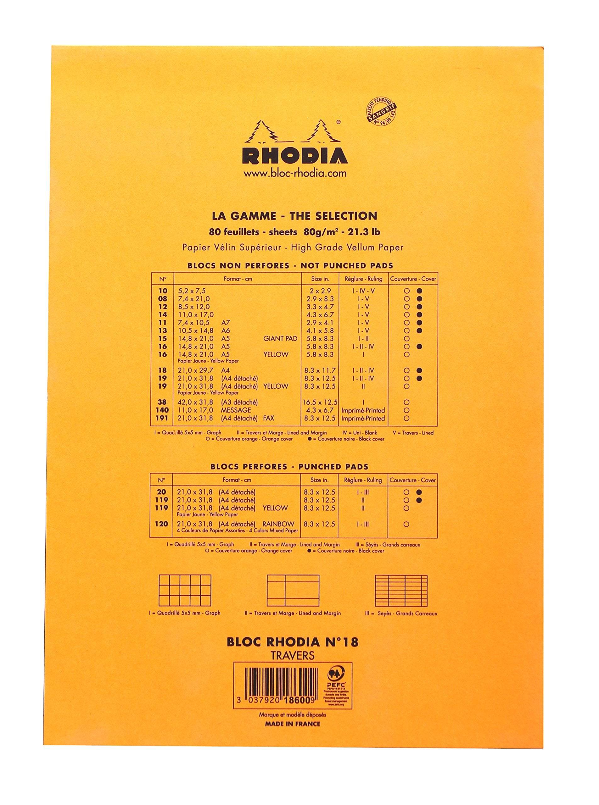 Rhodia Staplebound Pads Lined A4 #18 - Image 5