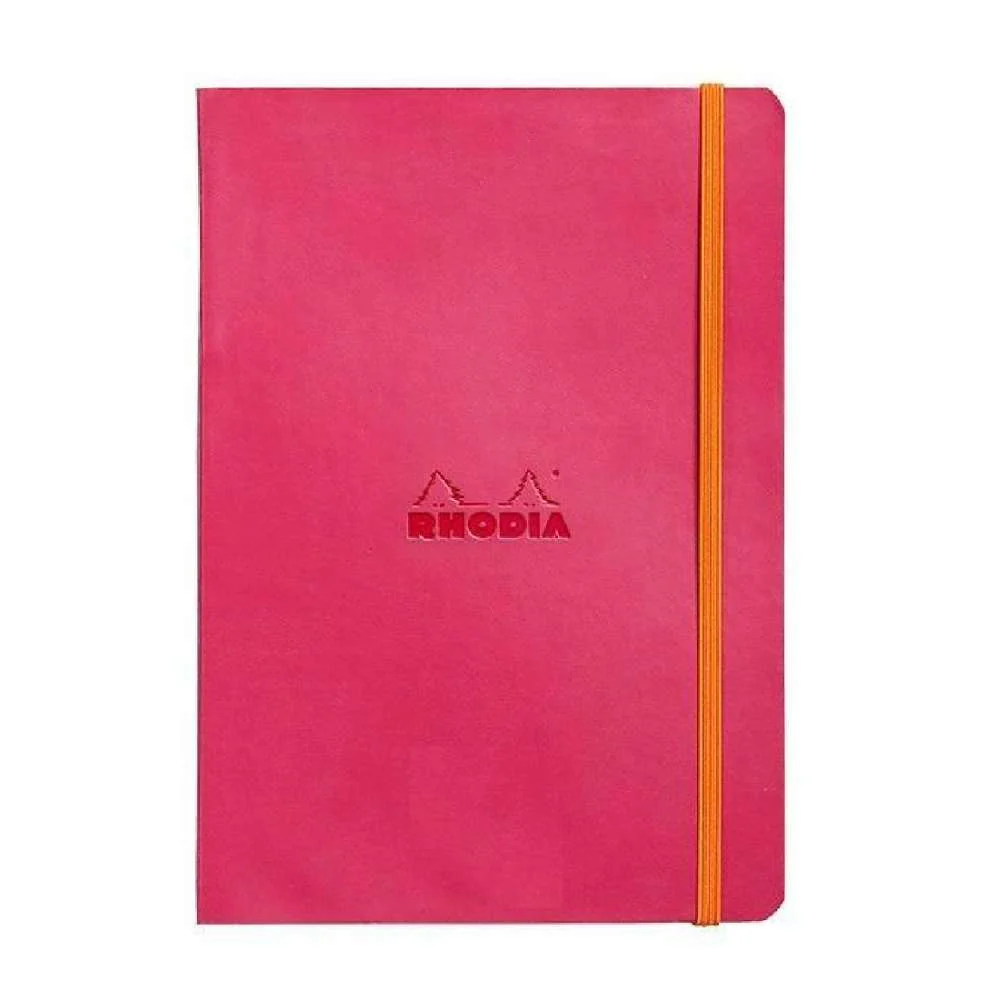 Rhodiarama Softcover Notebook A5 Lined - Raspberry