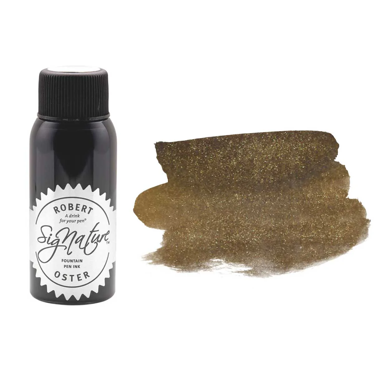 Robert Oster 50ml Australian Fountain Pen Ink - Grun Gilt (Shake'N'Shimmy)
