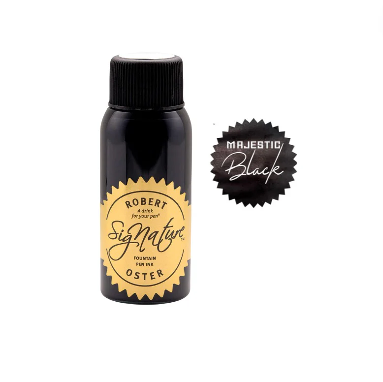 Robert Oster 50ml Australian Fountain Pen Ink - Majestic Black