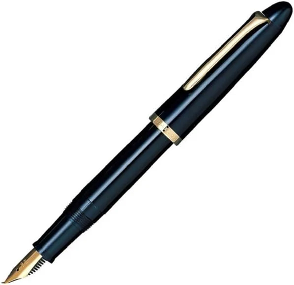 Sailor Compass Calligraphy Fountain Pen - Fude De Mannen - Dark Blue