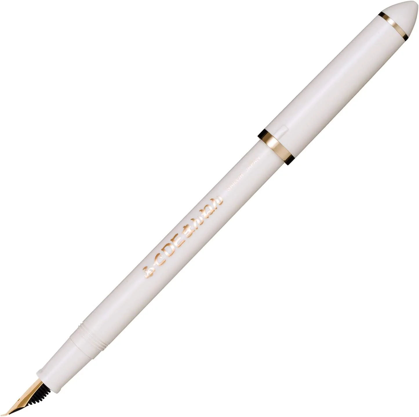 Sailor Compass Calligraphy Fountain Pen - Fude De Mannen - Pearl White