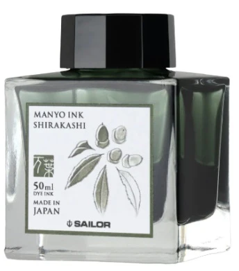 Sailor Manyo Bottled Fountain Pen Ink 50ML - SHIRAKASHI