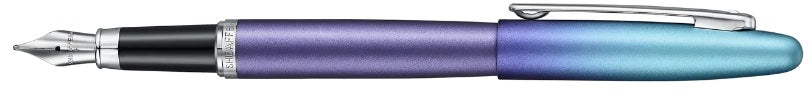 Sheaffer VFM Expressions Gradient Blue and Chrome Trims PVD Fountain Pen