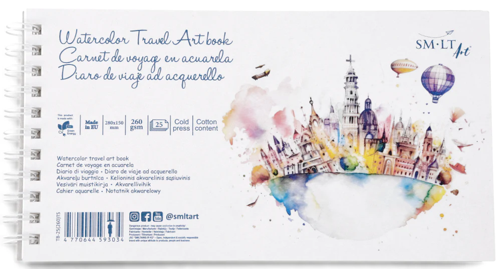 SM-LT Spiral Bound Watercolor Travel Art Book