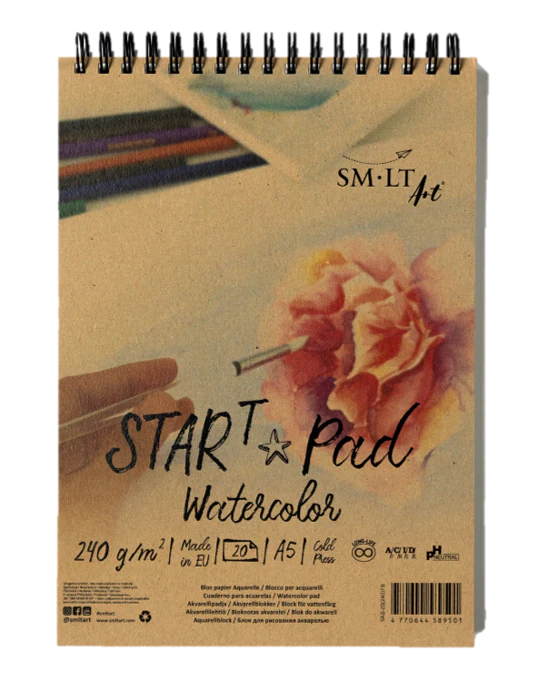 SM-LT Spiral STAR T pad for Watercolor A5