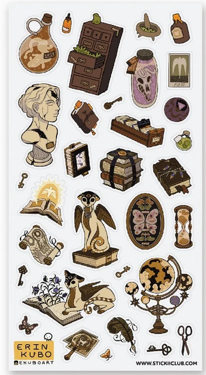 STICKII Library of Secrets Sticker Sheet