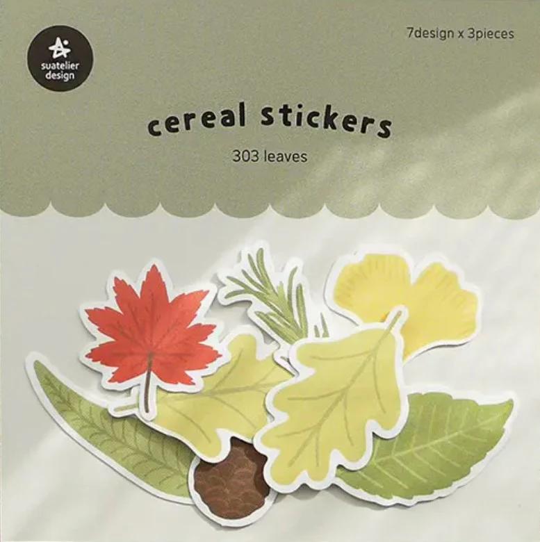 Suatelier Design Cereal Stickers – Leaves