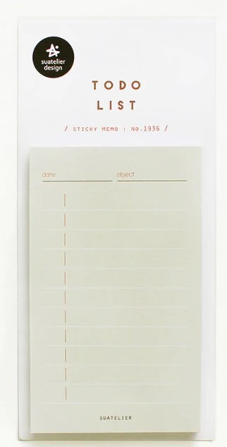 Suatelier Design Memo Stickers – To Do List