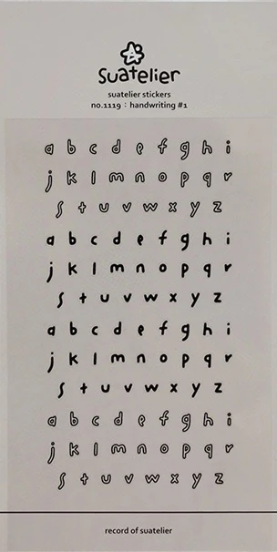 Suatelier Design Stickers – Handwriting#1
