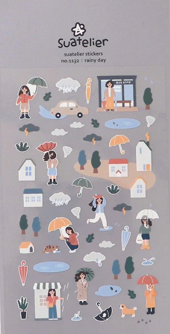 Suatelier Design Stickers – Rainy Day