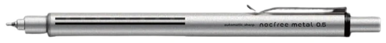 Sun-Star - Automatic Mechanical Pencil Nocfree Metal 0.5 mm – Metallic Silver
