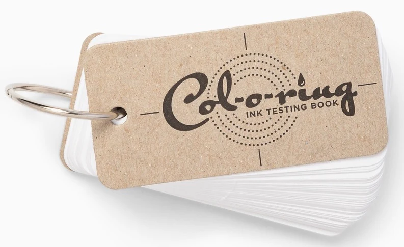 The Well-Appointed Desk Col-O-Ring Ink Testing Book (Standard Size)