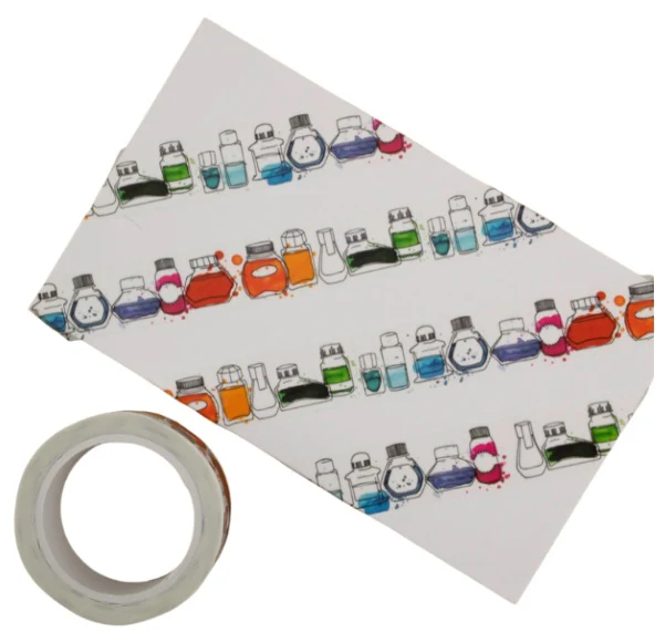 The Well-Appointed Desk Inky Dreams Ink Bottle Washi Tape - Image 2