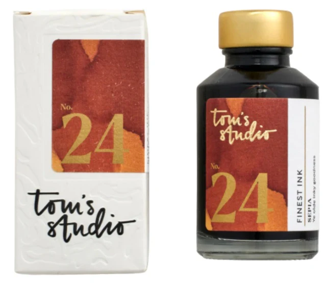 Tom's Studio Fountain Pen Ink - Sepia No. 24