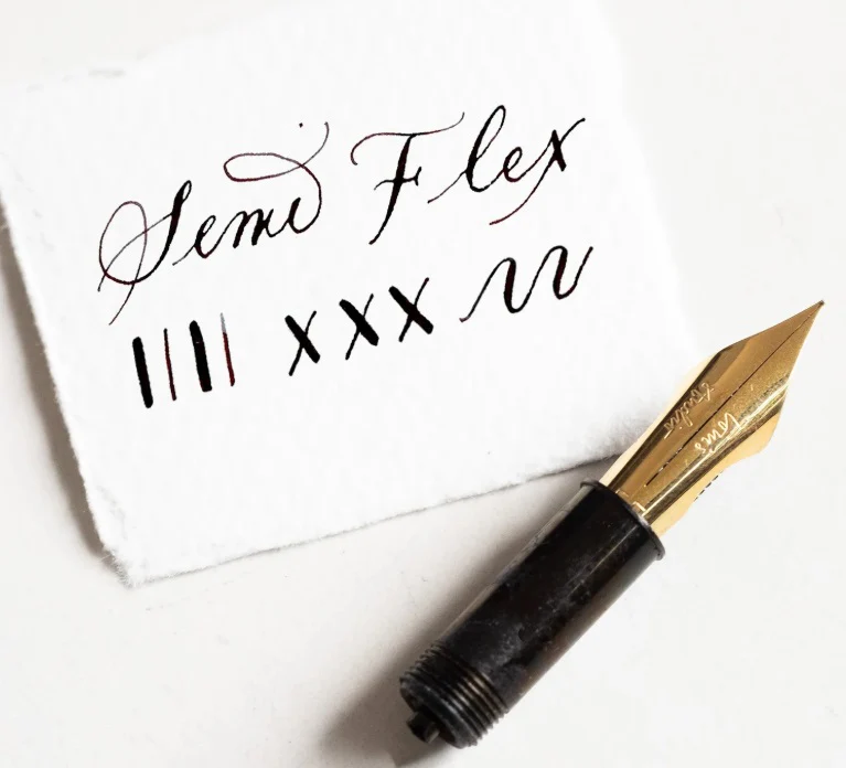Tom's Studio Fountain Pen Nib Extra Fine Semi-Flex Gold Limited Edition
