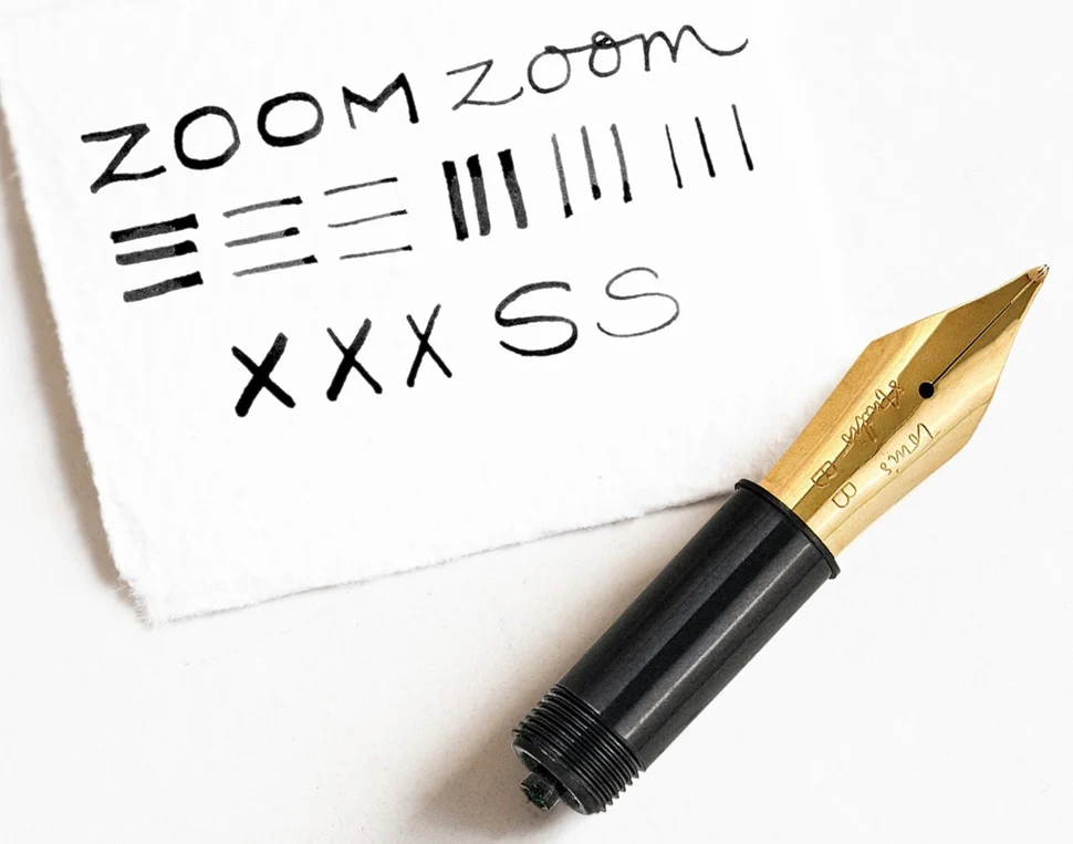 Tom's Studio Fountain Pen Nib - Zoom - 14K Gold Plated