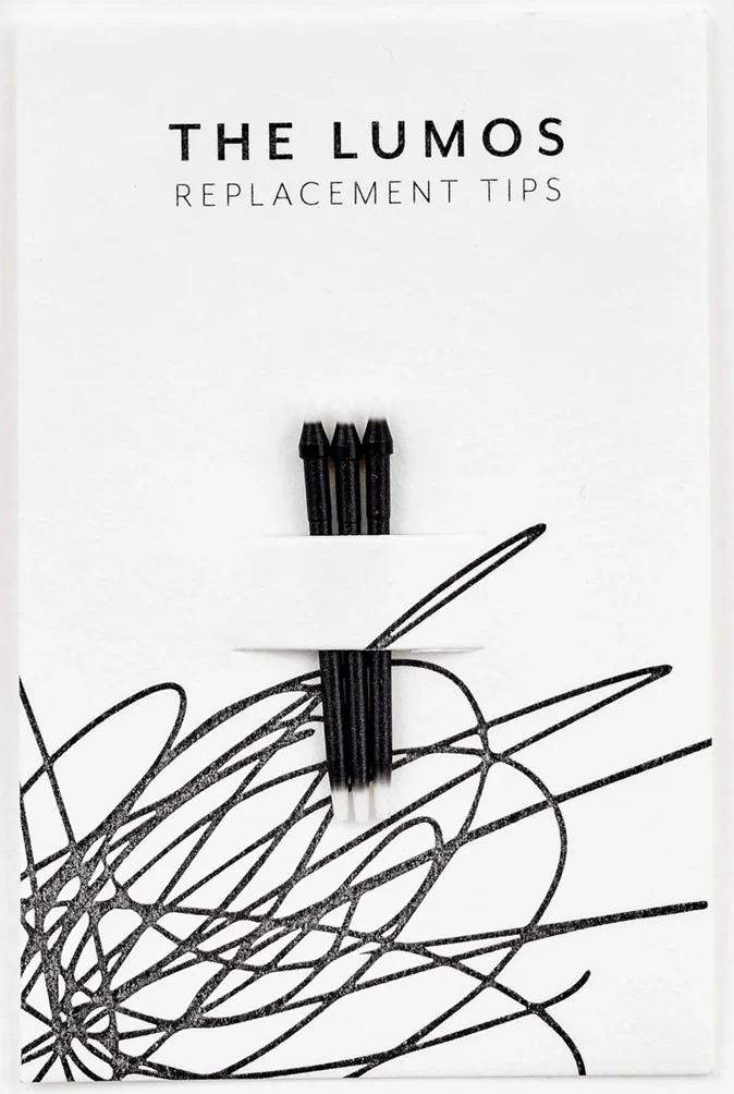 Tom's Studio Lumos Detail Brush Fibre Tips – Pack of 3