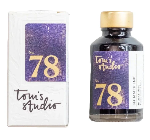 Tom's Studio Shimmer Fountain Pen Ink – Broadway No. 78