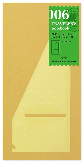 TRAVELER'S Notebook Refill 006 Pocket Sticker - L