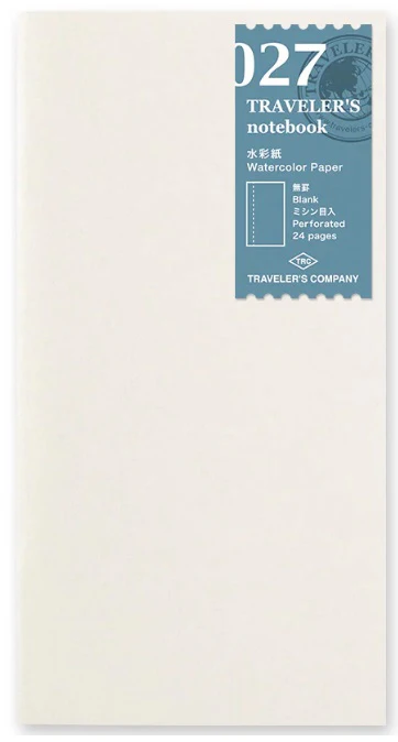 TRAVELER'S Notebook Refill 027 Watercolor Paper