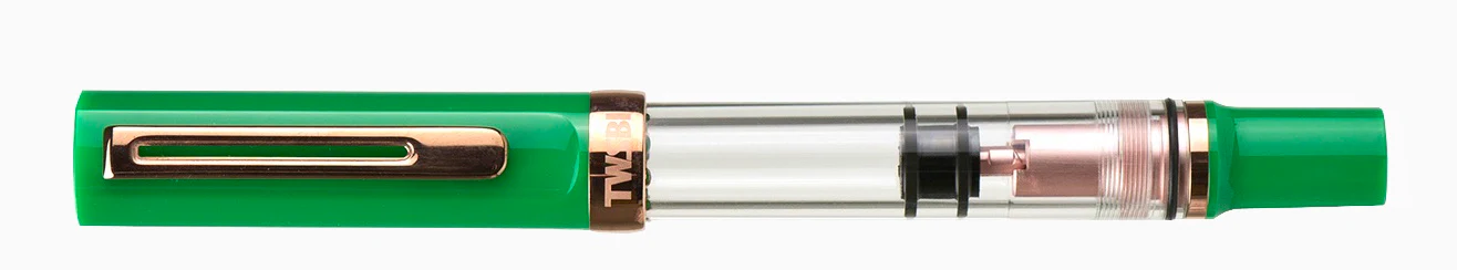 TWSBI ECO-T Royal Jade RoseGold w/ Midnight Blue 18ml Ink bottle