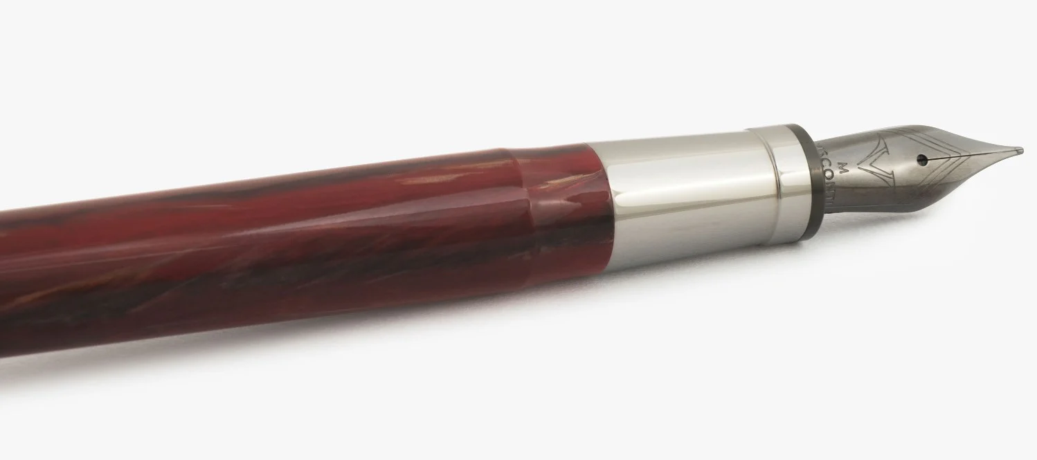 Visconti Rembrandt S Bordeaux Red Steel Fountain Pen - Image 5