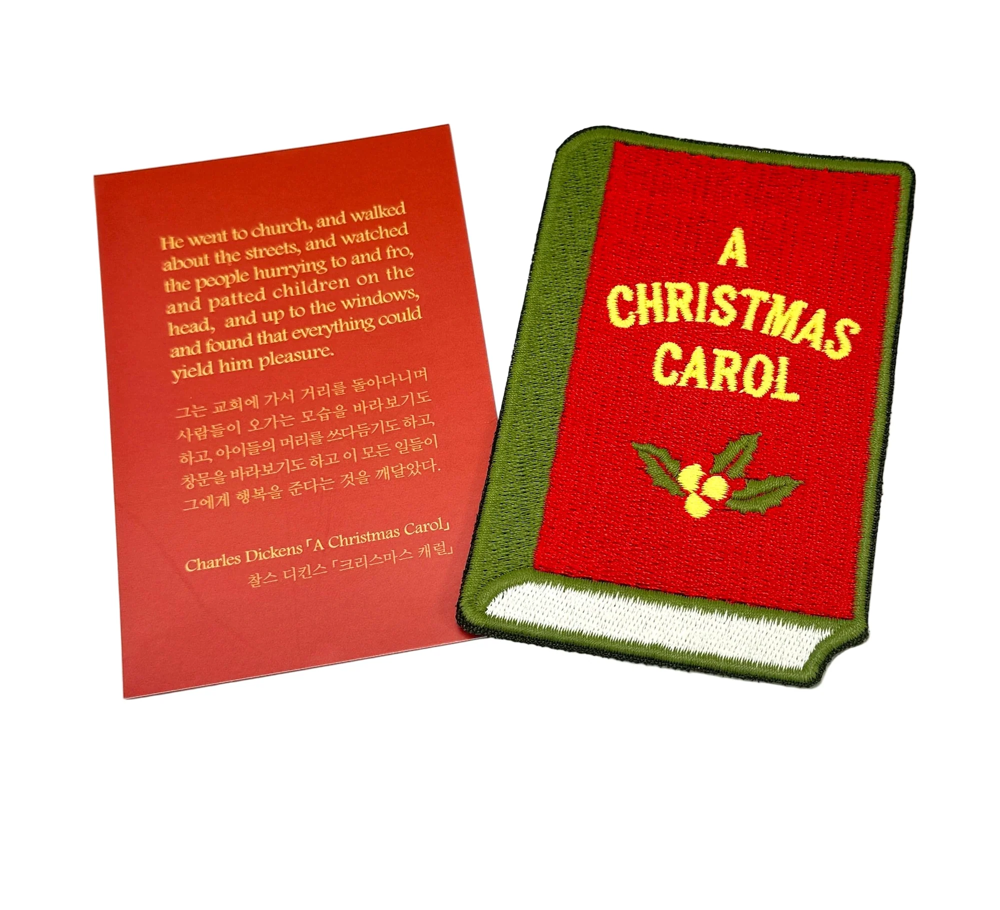 Wearingeul Embroidery Bookmark - A Chrismas Carol (by Charles Dickens)