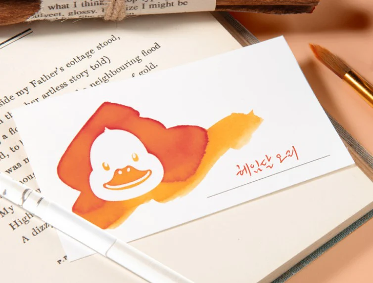 Wearingeul White Duck Swatch Cards - 50 pack - Horizontal