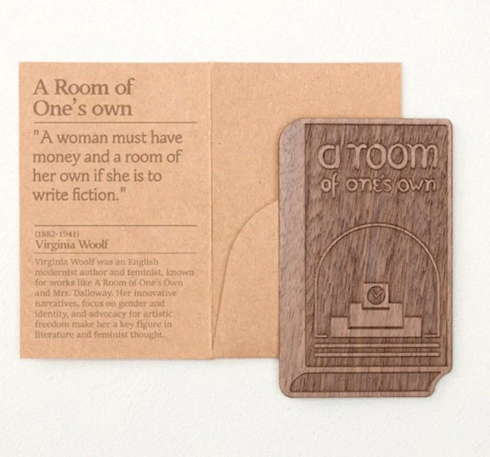 Wearingeul Wooden Bookmark - A Room of One's Own