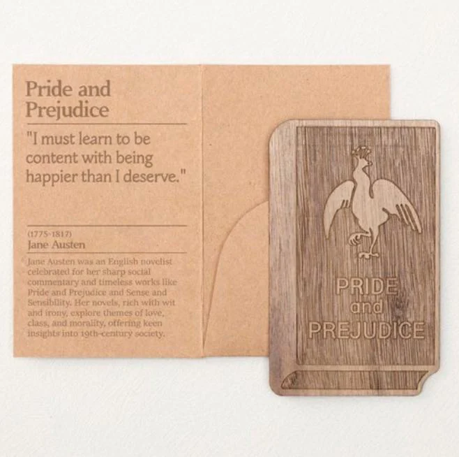 Wearingeul Wooden Bookmark - Pride and Prejudice