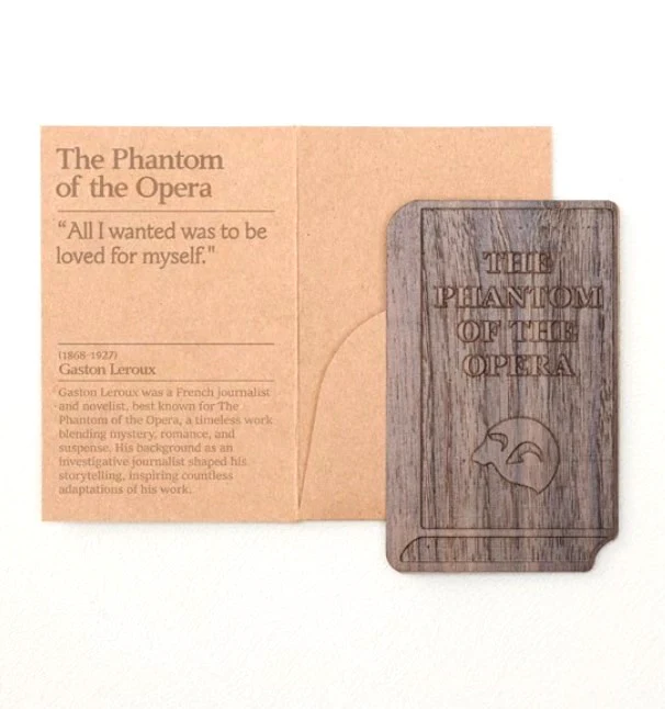 Wearingeul Wooden Bookmark - The Phantom of the Opera